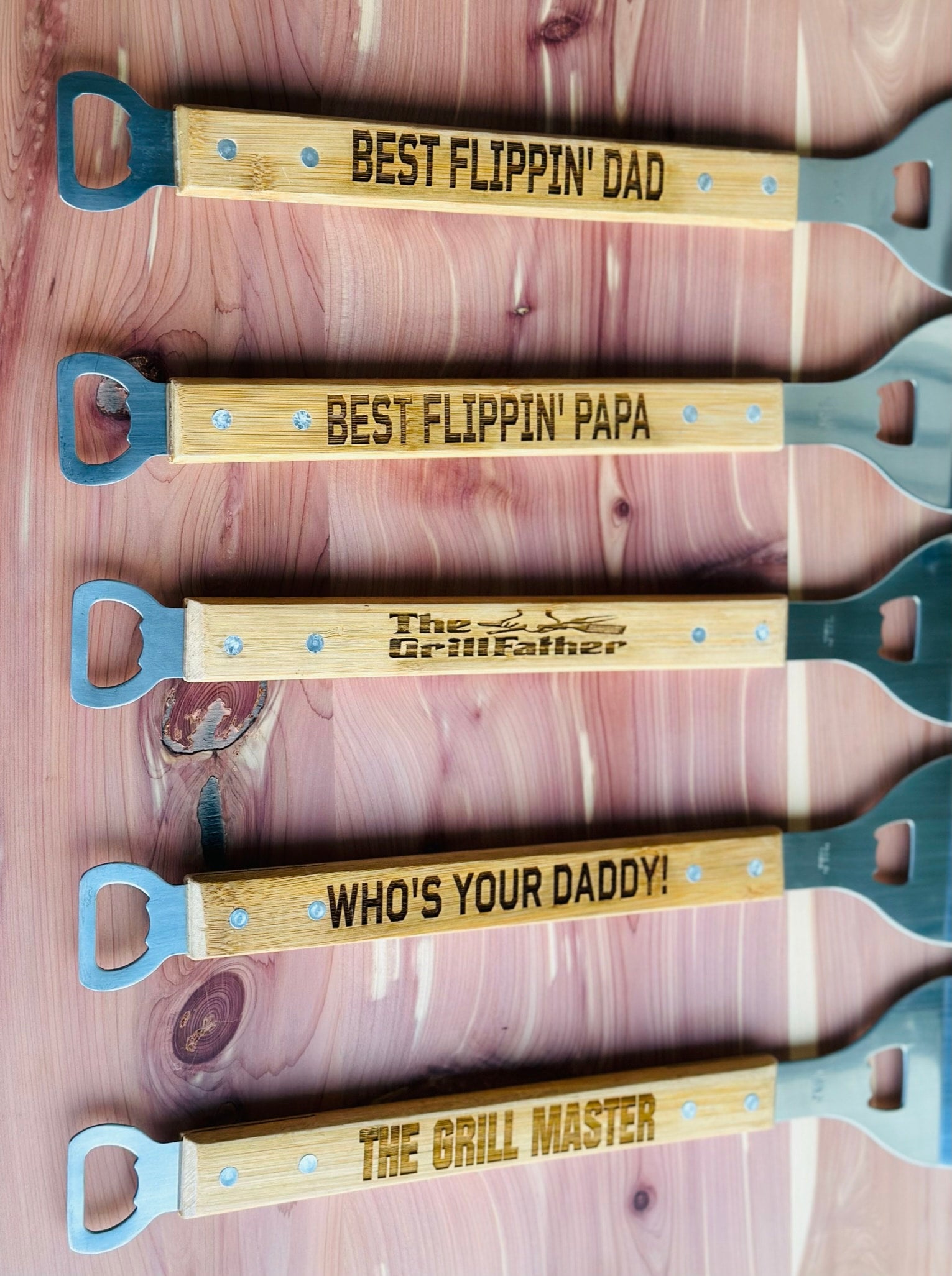 Father's day gift, Personalized Spatula, Grilling, BBQ, Bamboo